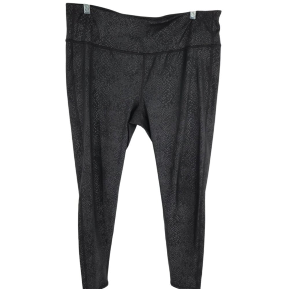 Athleta Tight Black High-Rise Serpent Chaturanga Running Yoga Workout Gym XL